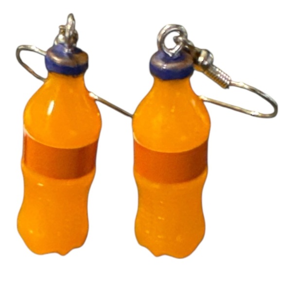 Jewelry - 3 For $20 3D Orange 🍊 Soda Dangle Earrings “You Pick 3”
